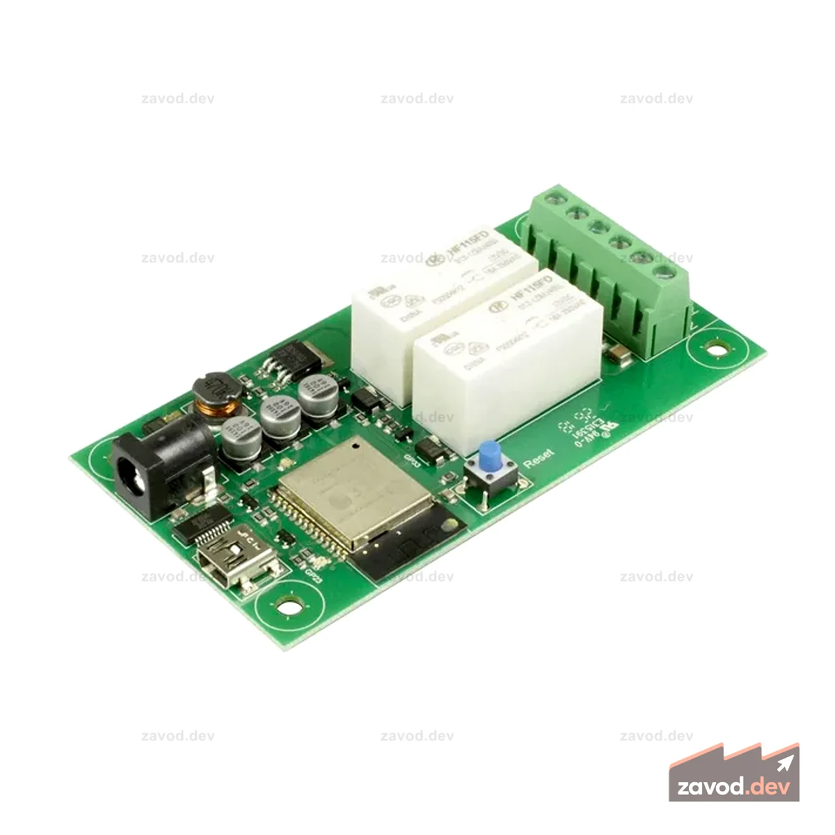 ESP32LR20 WIFI 2 x 16A relays