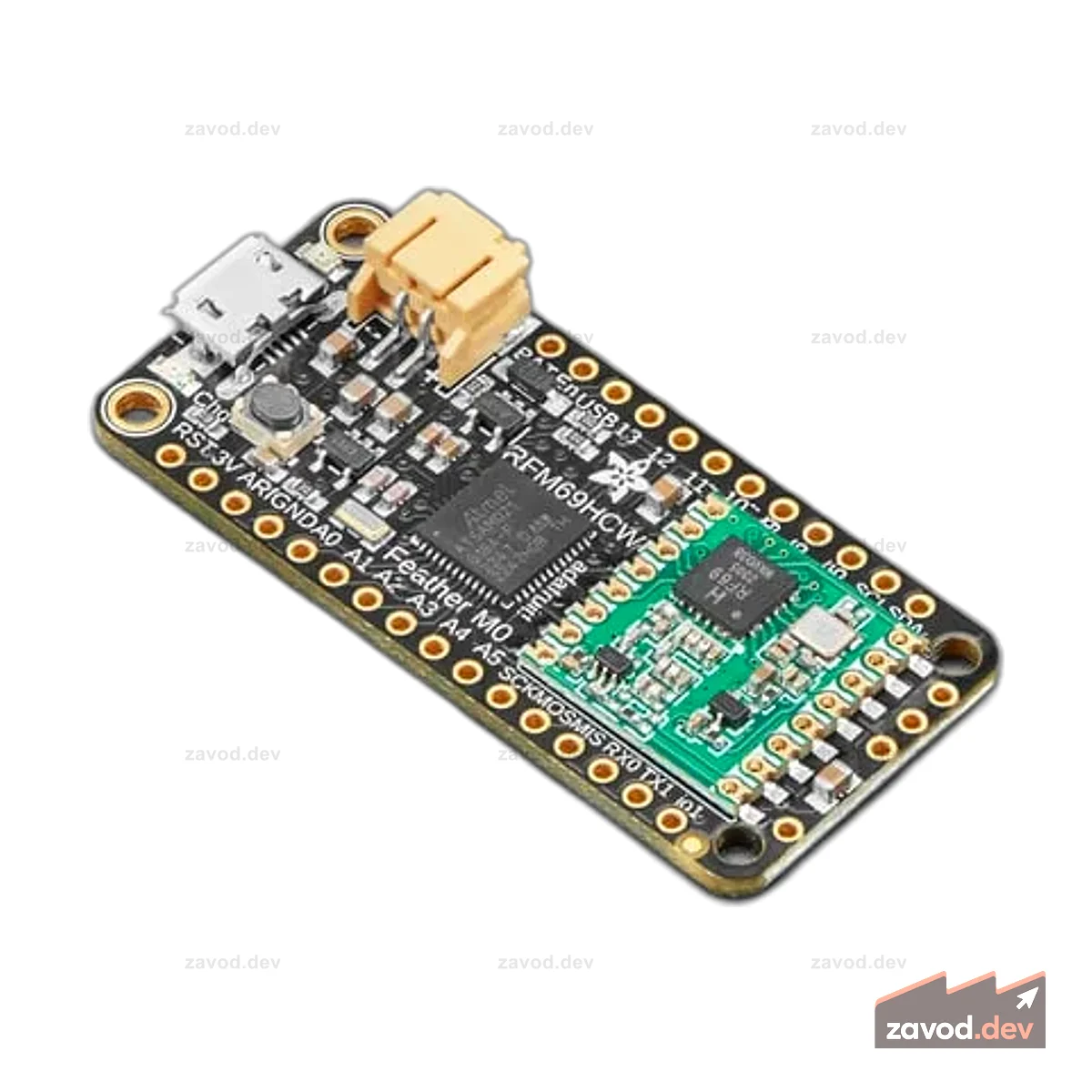 Пакетная радиосвязь Adafruit Feather M0 RFM69HCW - 433 МГц