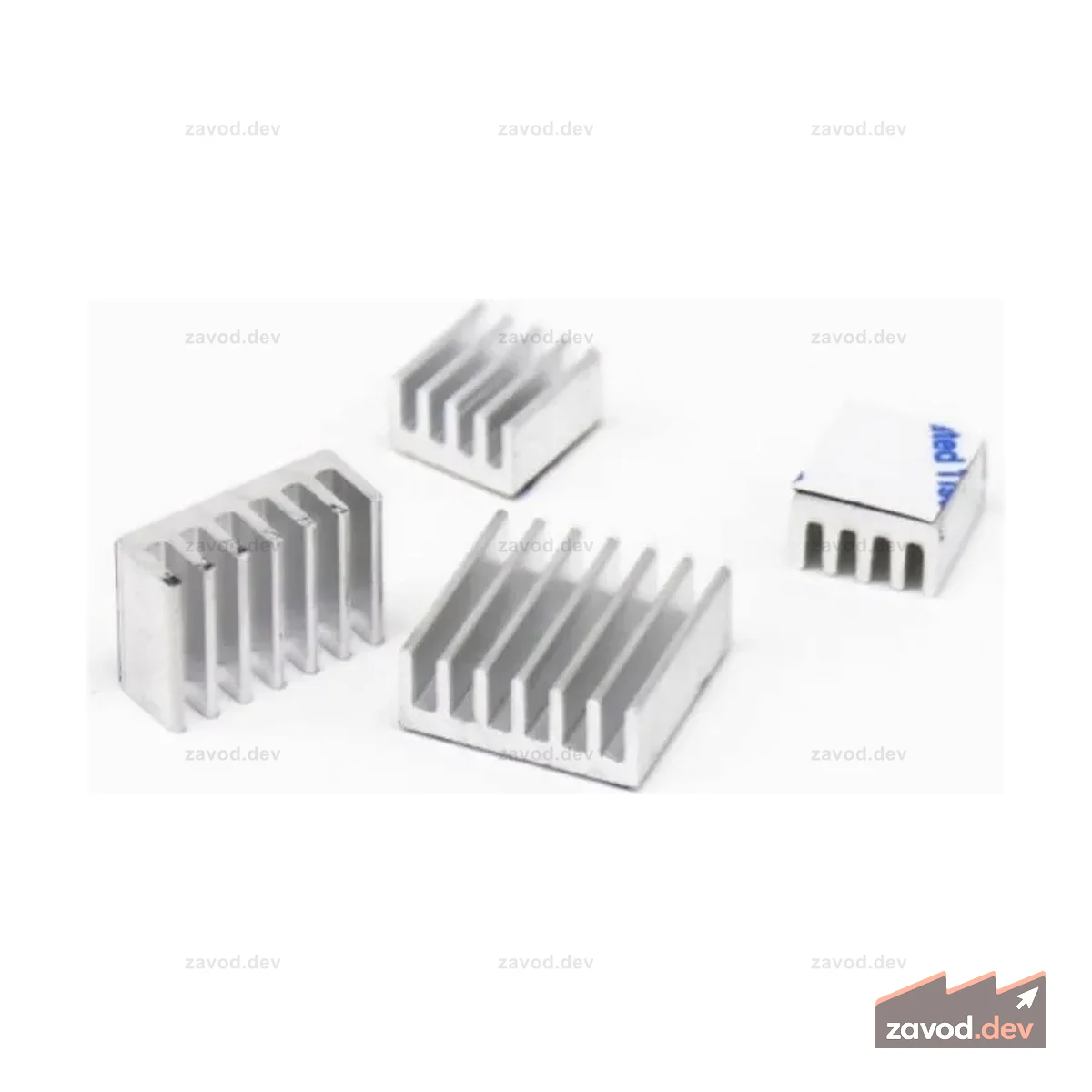 Комплект радиатора для Raspberry Pi 4B Silver