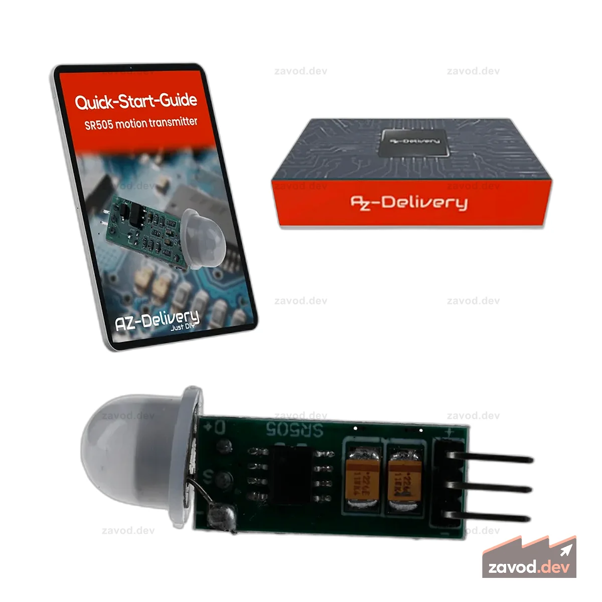 SR505 Mini PIR Bewegungssensor 4,5–20V – Модуль инфракрасного ИК-датчика для Arduino, 100° Erfassung, 4m Reichweite, kompakter Bewegungsmelder, HC-SR501 Alternative