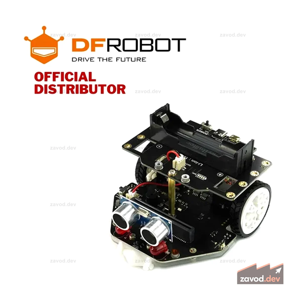 micro:Maqueen Plus V2 (батарея 18650) — робот для продвинутого обучения STEM для micro:bit | MBT0021-RU-18650