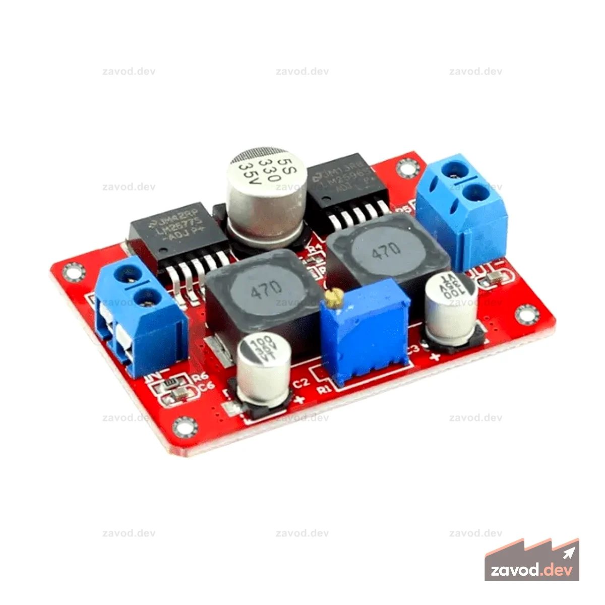 LM2596S и LM2577S Регулируемый повышающий и понижающий модуль питания постоянного тока