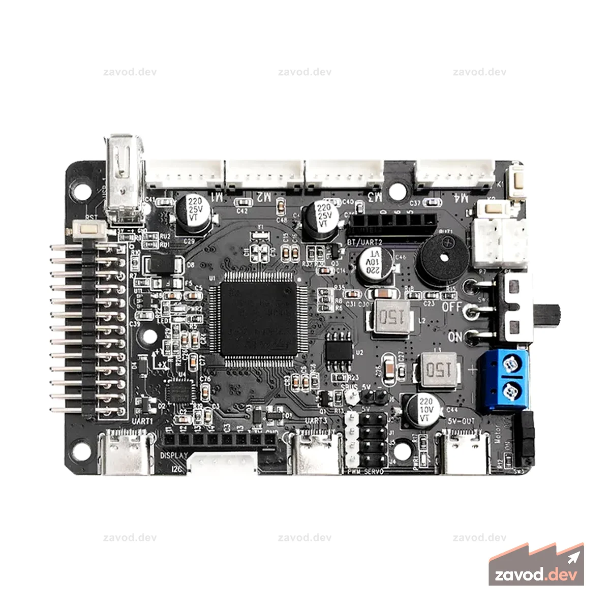 Плата управления роботом ROS с чипом STM32F407VET6, поддерживает 4-канальный двигатель энкодера, сервоприводы PWM и сервоуправление по шине, совместима с JETSON, Raspberry Pi