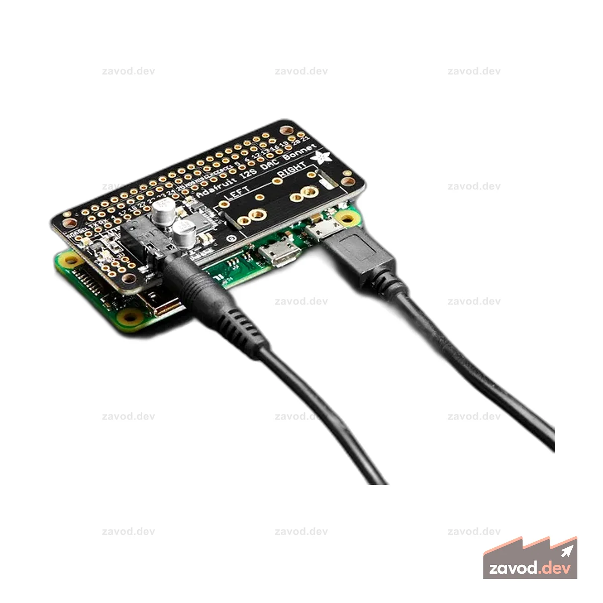 Аудио капот Adafruit I2S для Raspberry Pi — UDA1334A