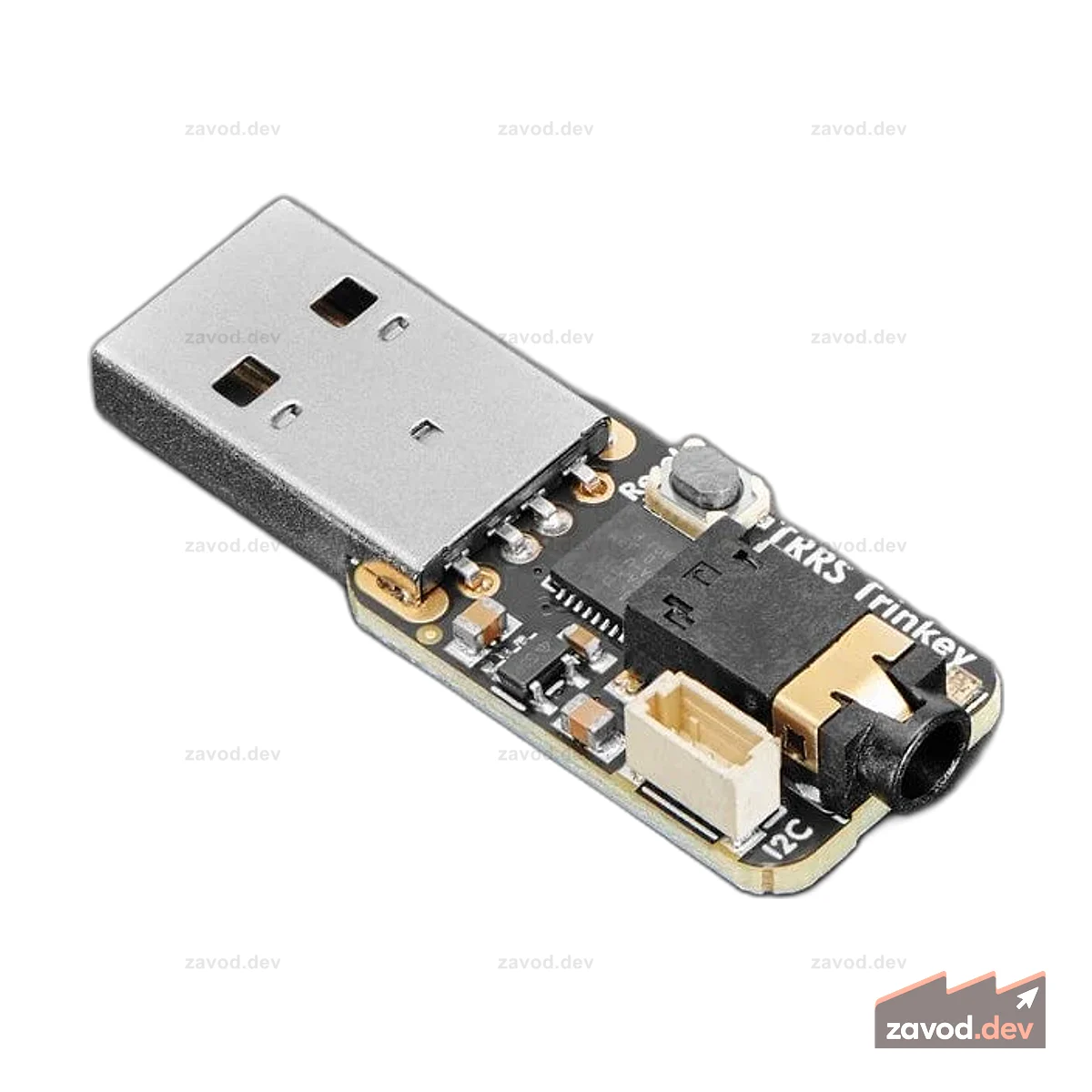 Adafruit TRRS Trinkey — USB-ключ для вспомогательных технологий