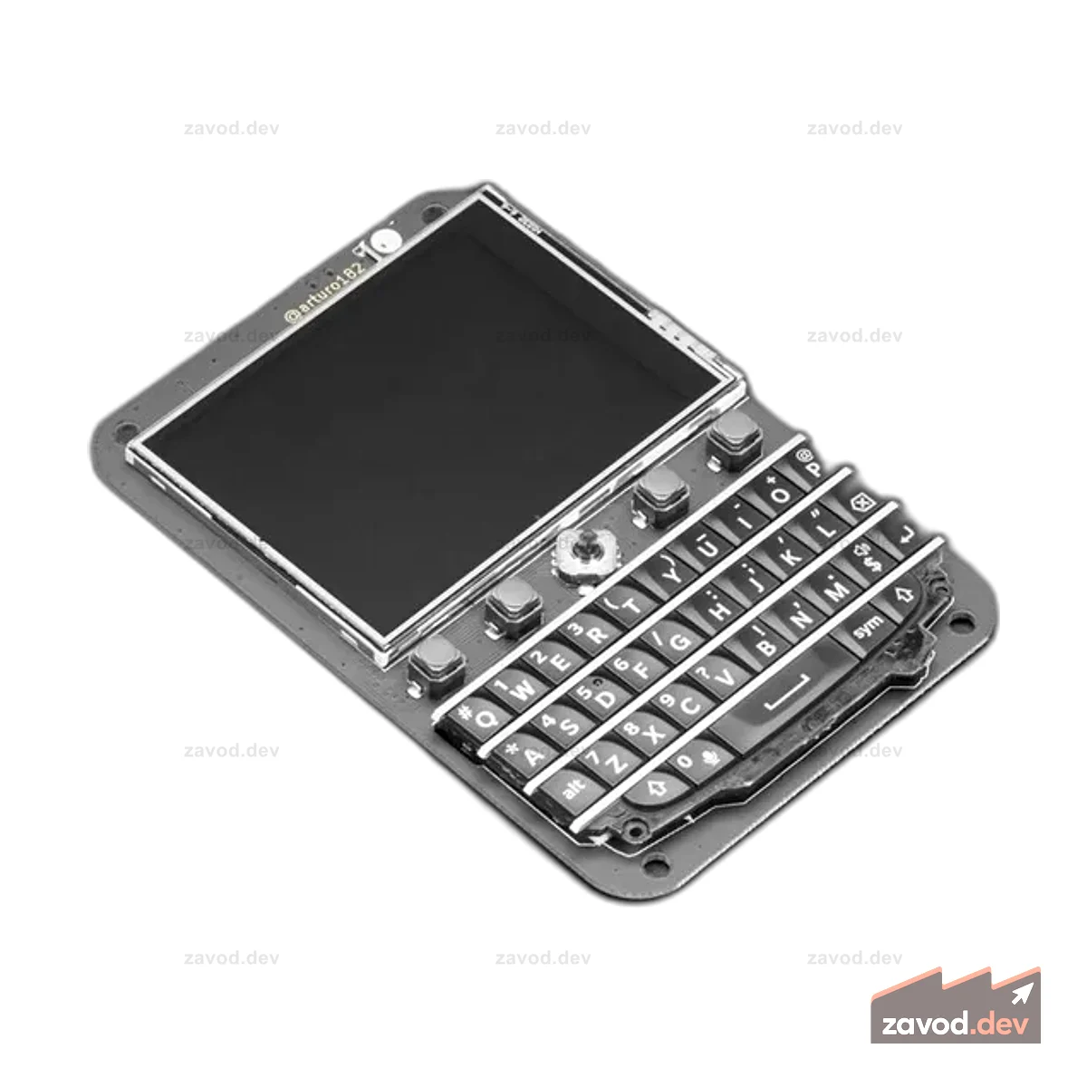 Клавиатура FeatherWing - QWERTY-клавиатура + ЖК-экран 2,6
