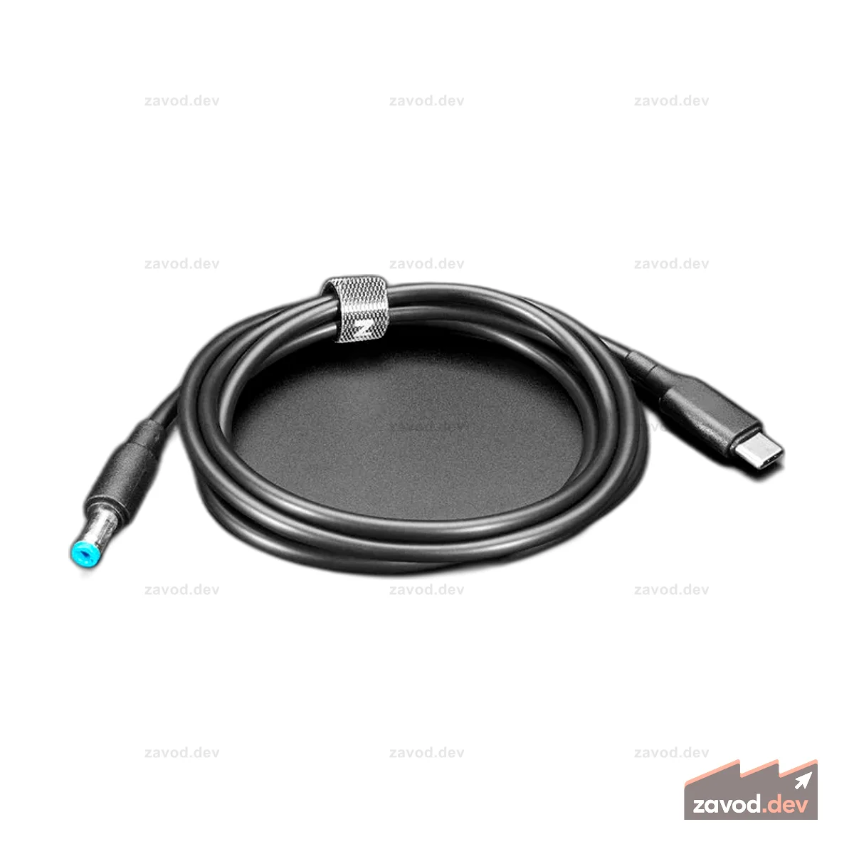 Кабель USB Type C 3.1 PD с цилиндрическим разъемом 5,5 мм - выход 20 В, 5 А, длина 1,2 м, с E-Mark