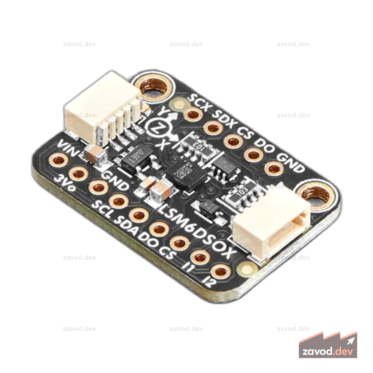 Adafruit LSM6DSOX Акселерометр и гироскоп с 6 степенями свободы STEMMA QT / Qwiic