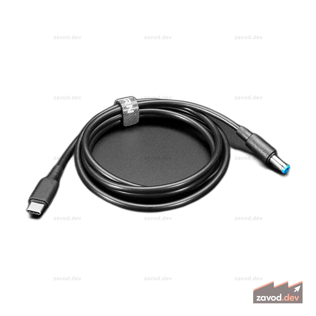 Кабель USB Type C 3.1 PD с цилиндрическим разъемом 5,5 мм — выход 15 В, 5 А — 1,2 м с электронной маркировкой