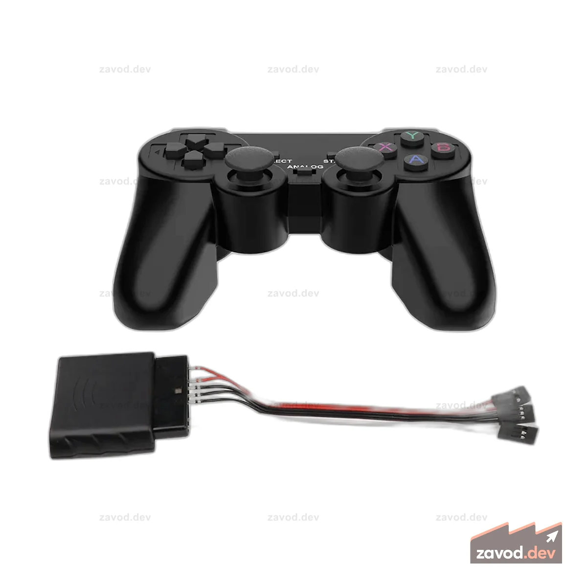 Беспроводной контроллер Hiwonder PS2, пульт дистанционного управления с кабельным приемником
