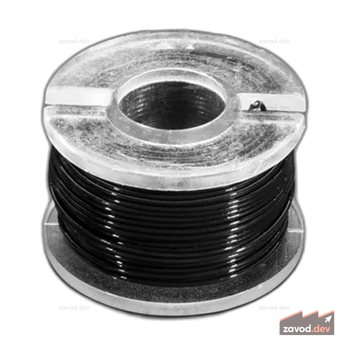 Катушка сверхтонкой многожильной проволоки — 10 метров — 30AWG — черная