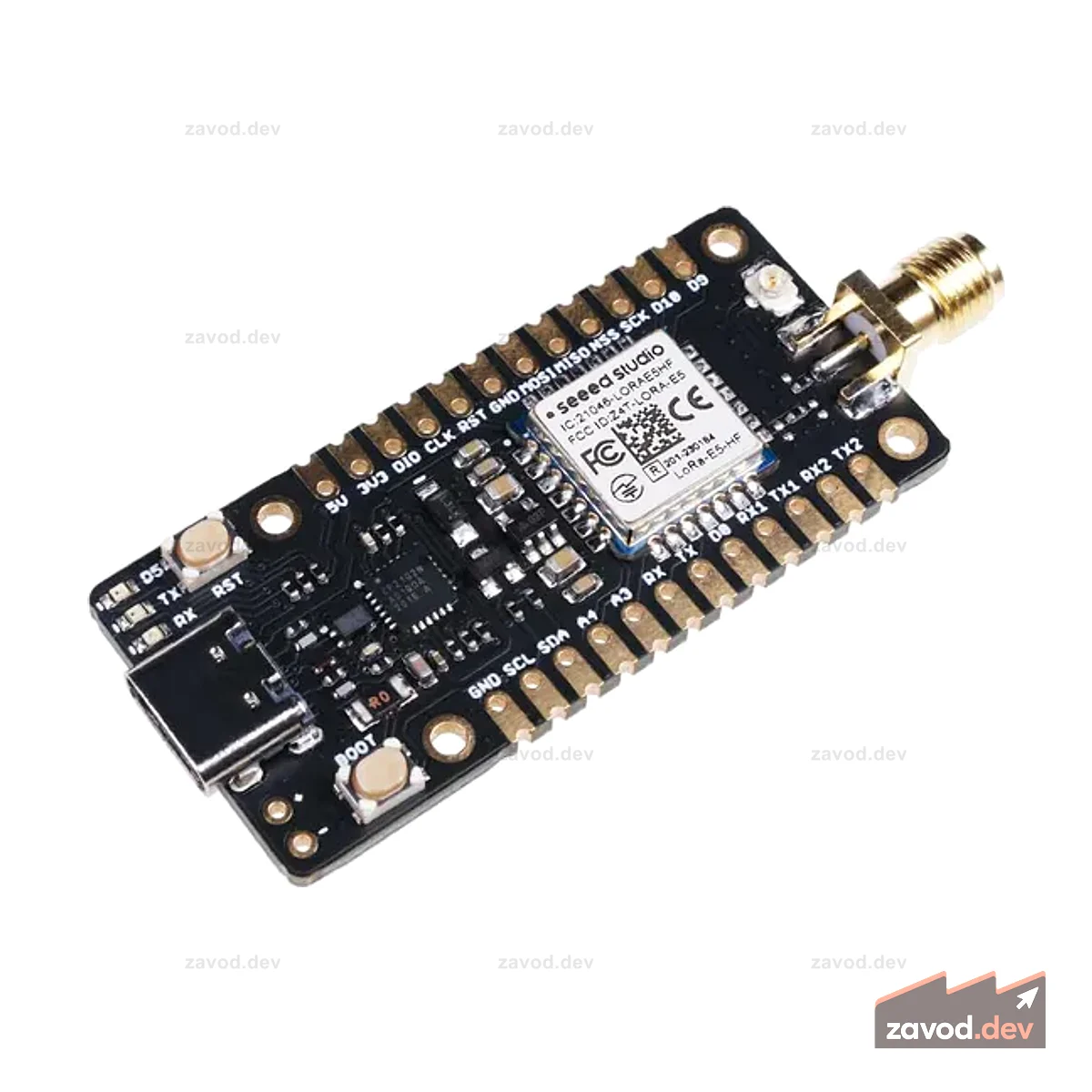 Мини-плата для разработчиков Wio-E5 — STM32WLE5JC, встроенные ARM Cortex-M4 и SX126x, поддержка LoRaWAN на EU868 и US915