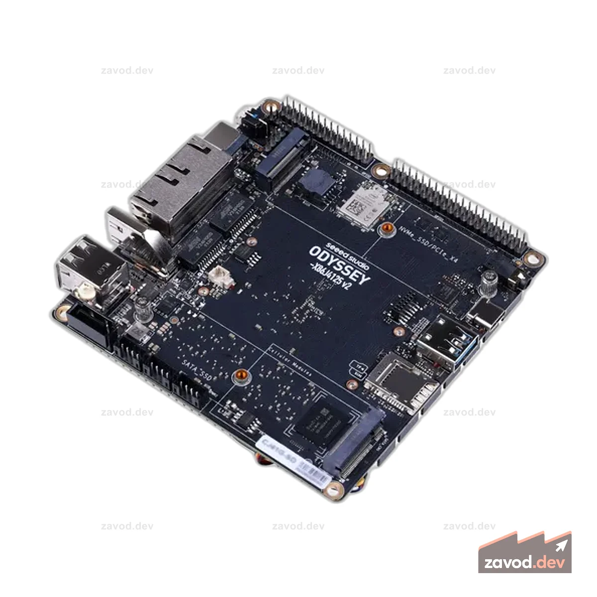 ODYSSEY — X86J4125864 v2 (TELEC) — 64 ГБ eMMC, Linux и ядро RP2040