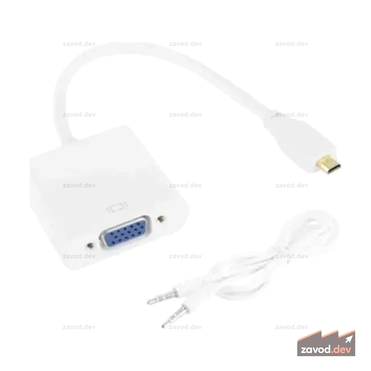 Конвертер Micro HDMI в VGA с аудиокабелем