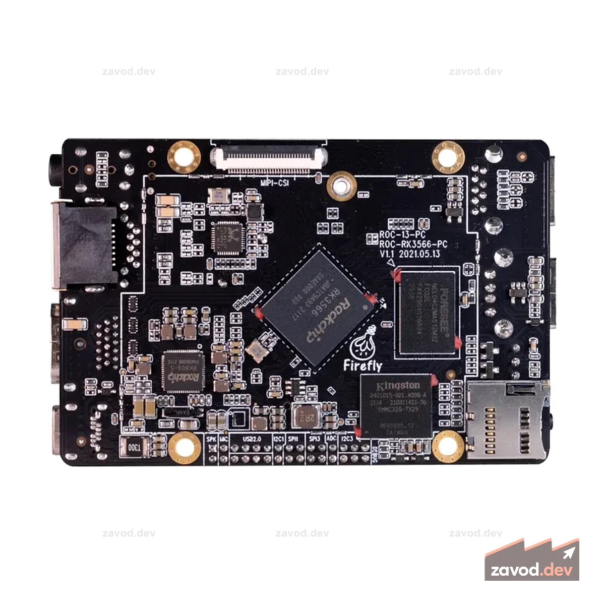 ROC-RK3566-PC Четырехъядерный мини-одноплатный компьютер ARM