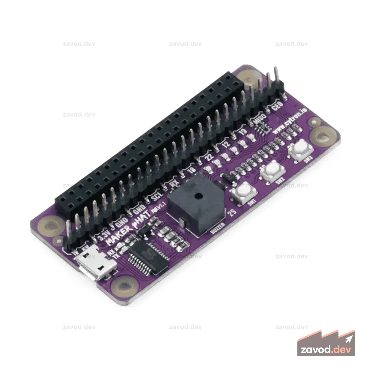 Maker pHAT для Raspberry Pi – безголовая настройка, отладка GPIO и встроенный ввод-вывод