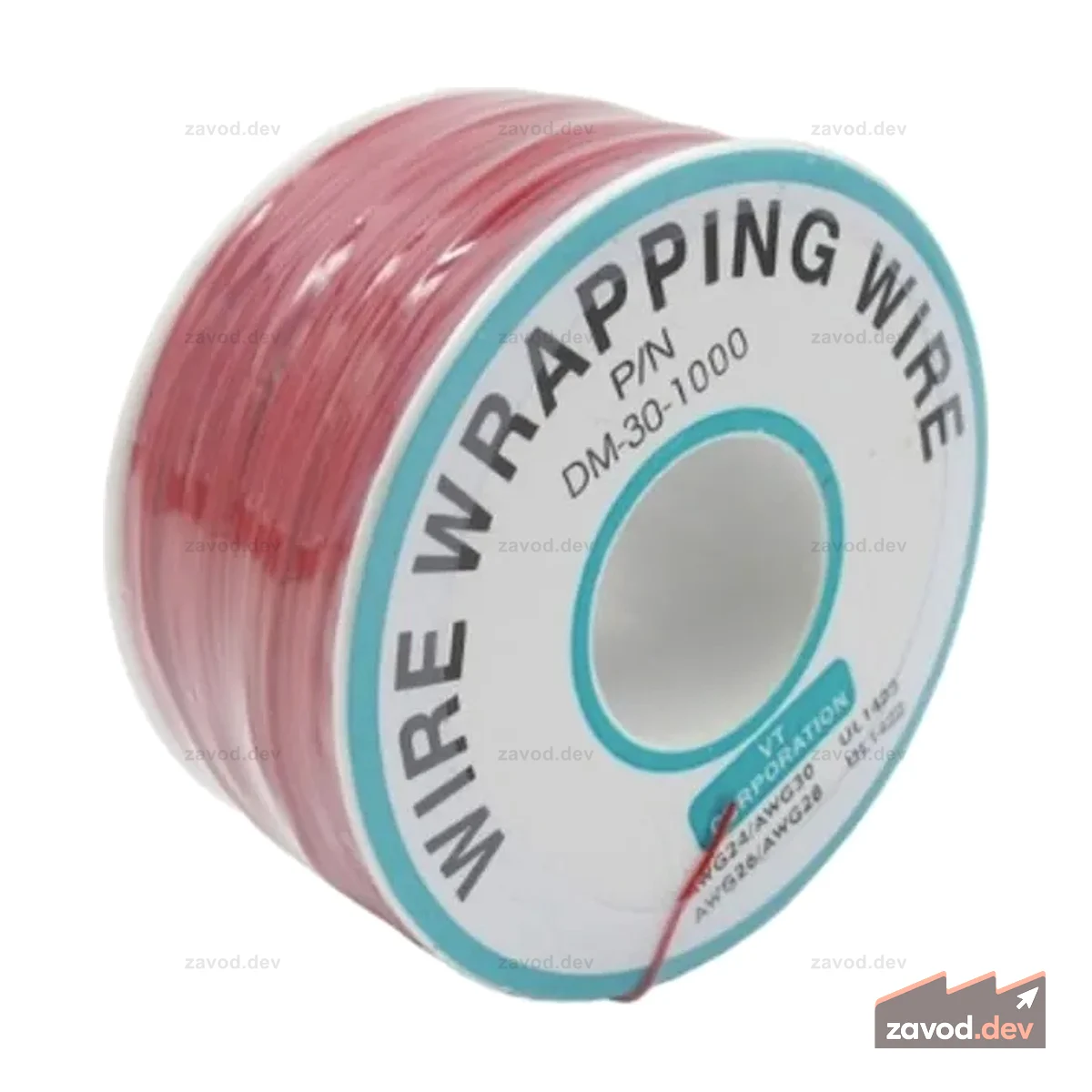 Красная проволока на катушке 250м 30AWG