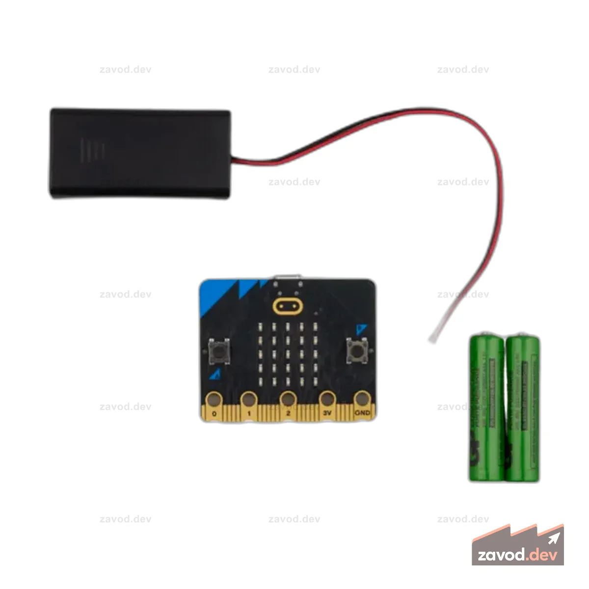 Стартовый комплект Microbit v2 с USB C (с зеленым кабелем)