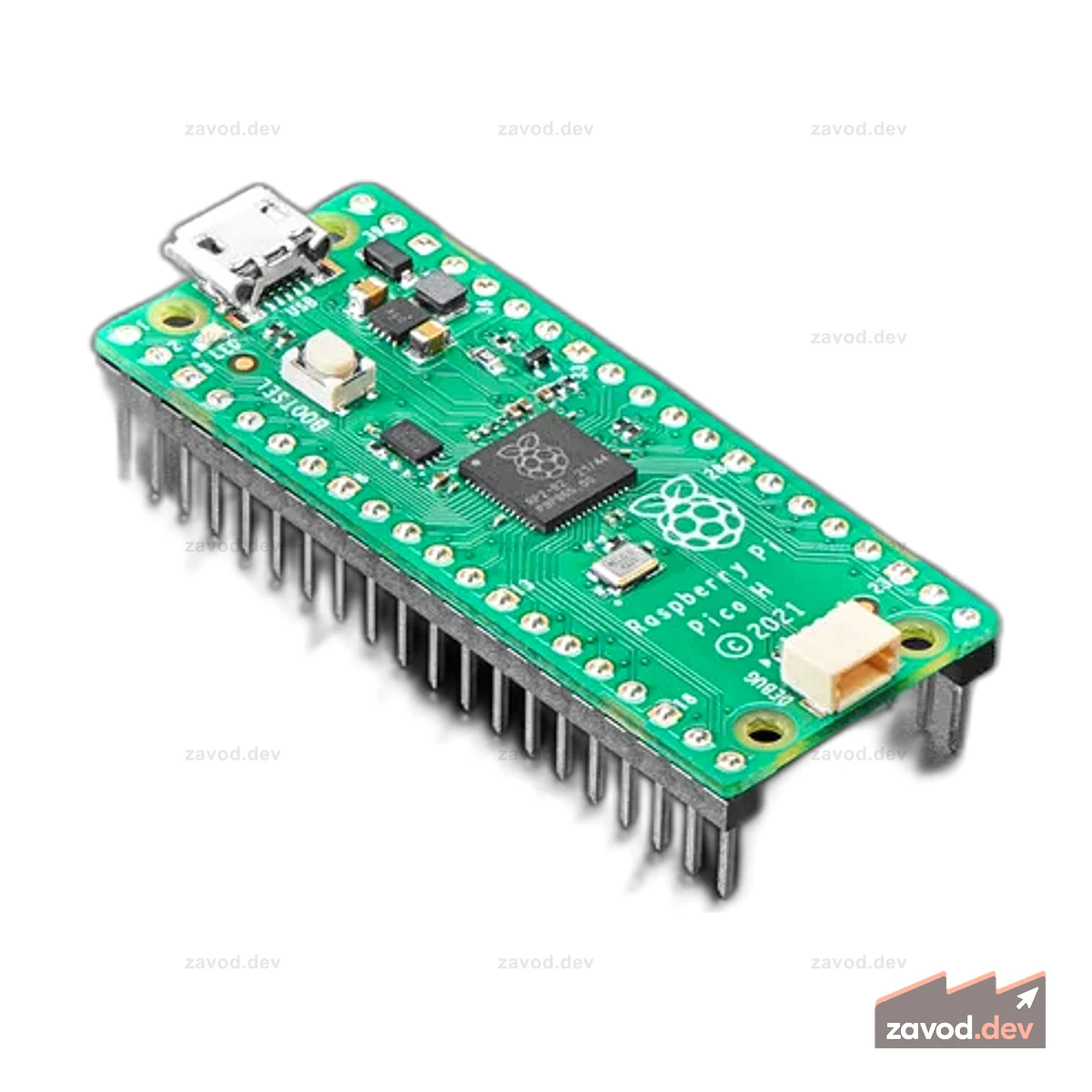 Raspberry Pi Pico H - Пико с припаянными разъемами