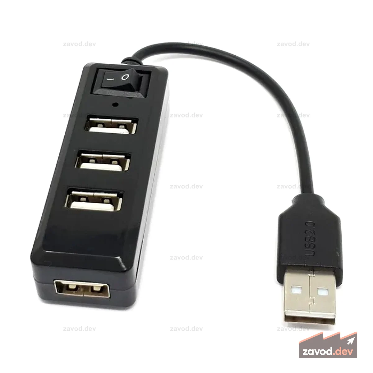 Мини-концентратор USB с выключателем питания