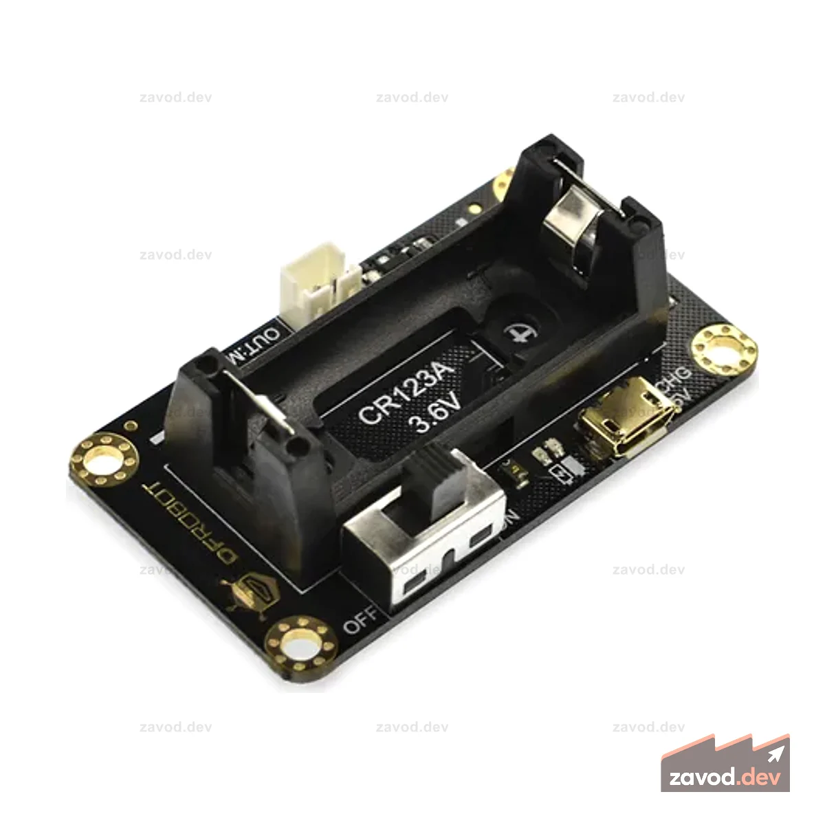 Питание вашего робота micro:bit Maqueen с держателем для литий-ионной батареи