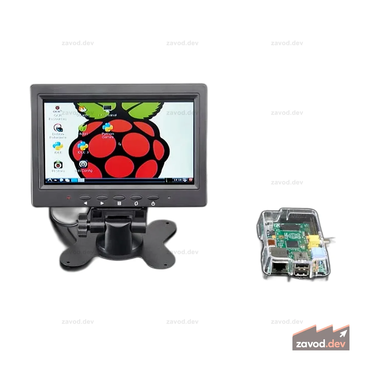 NTSC/PAL (Телевидение) TFT-дисплей — диагональ 7 дюймов