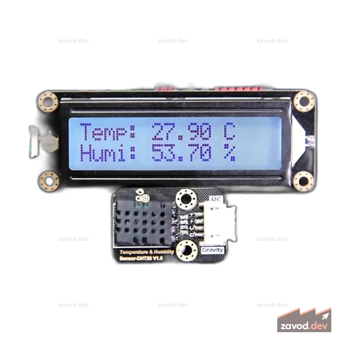 Гравитация: Датчик температуры и влажности DHT20 для Arduino