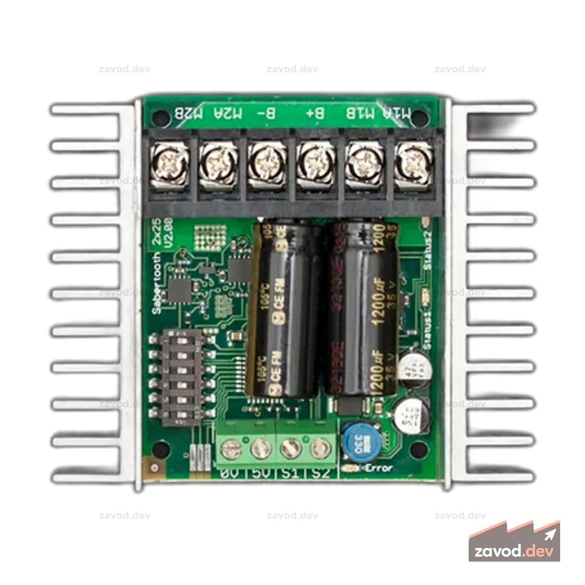 Драйвер двигателя постоянного тока Sabertooth Dual 25A