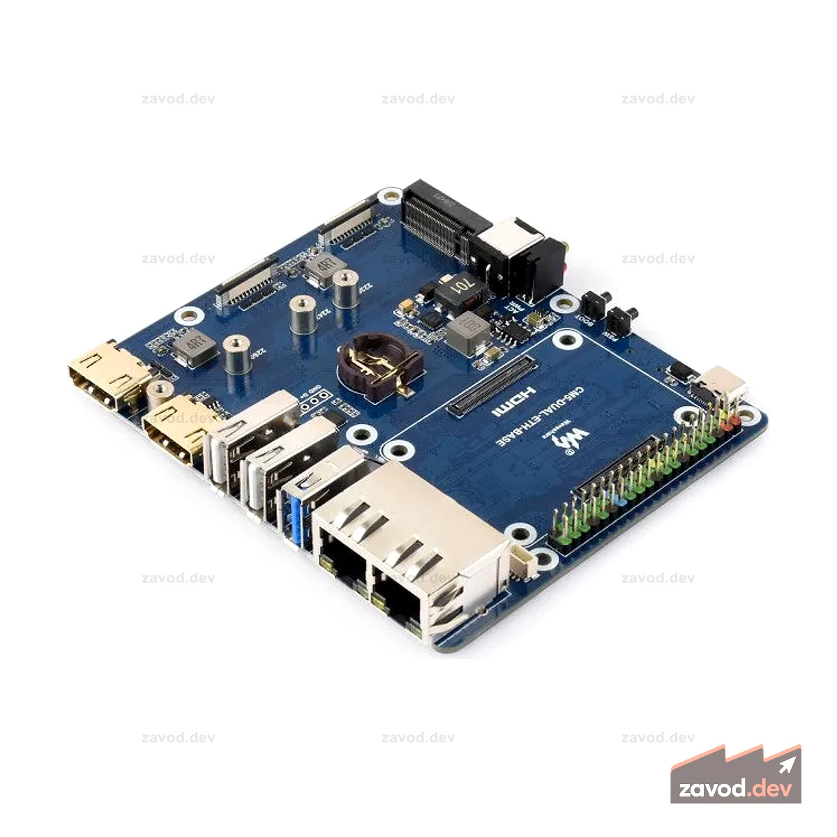 Waveshare CM5 CM5-DUAL-ETH-BASE
