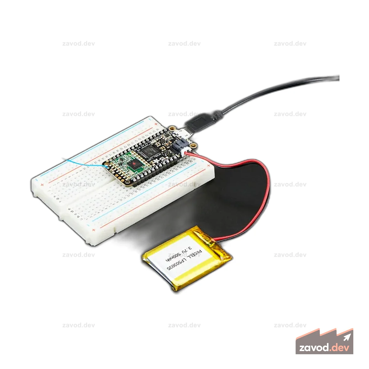 Радио Adafruit Feather M0 RFM96 LoRa - 433 МГц RadioFruit