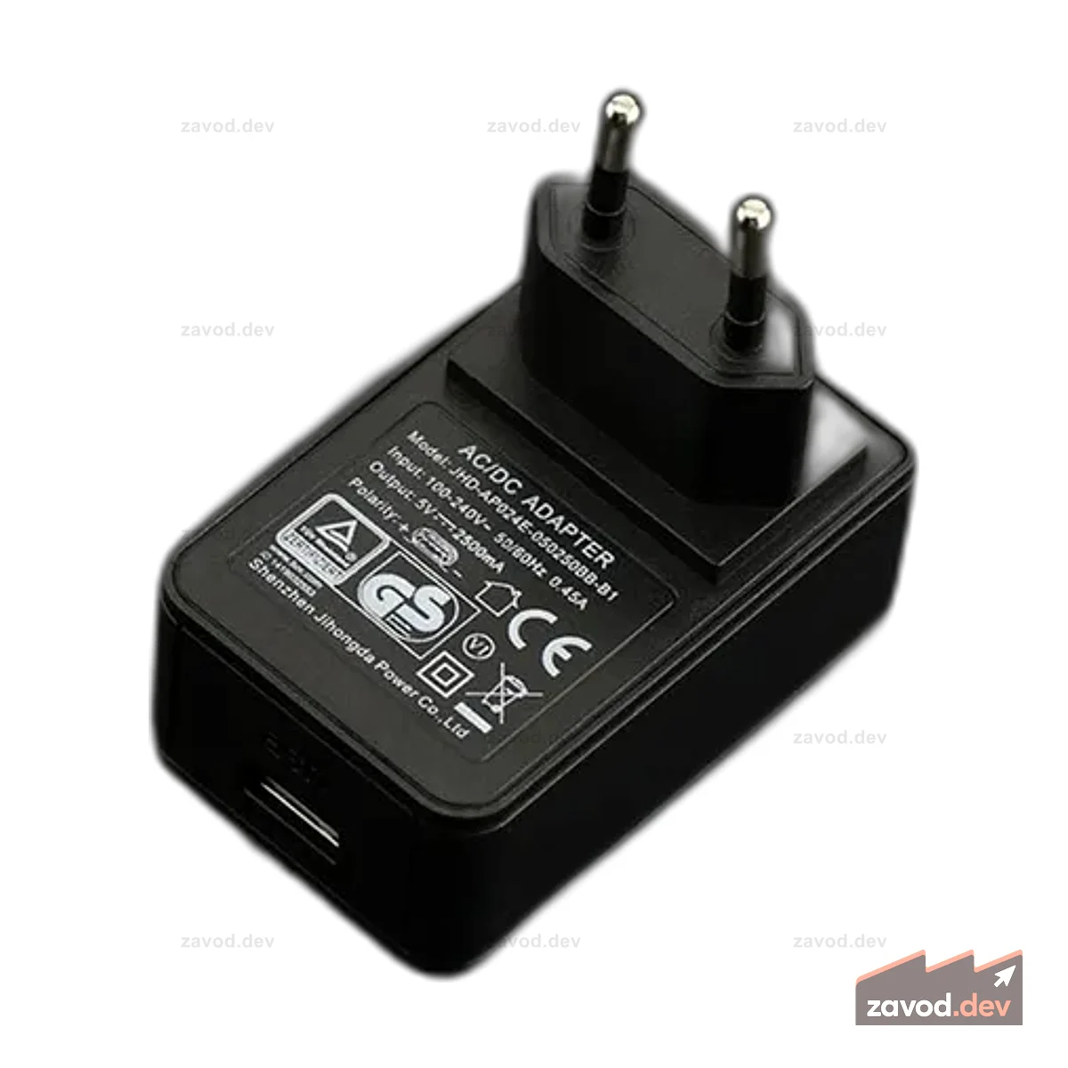 Настенный USB-адаптер питания 5 В при 2,5 А (стандарт ЕС)