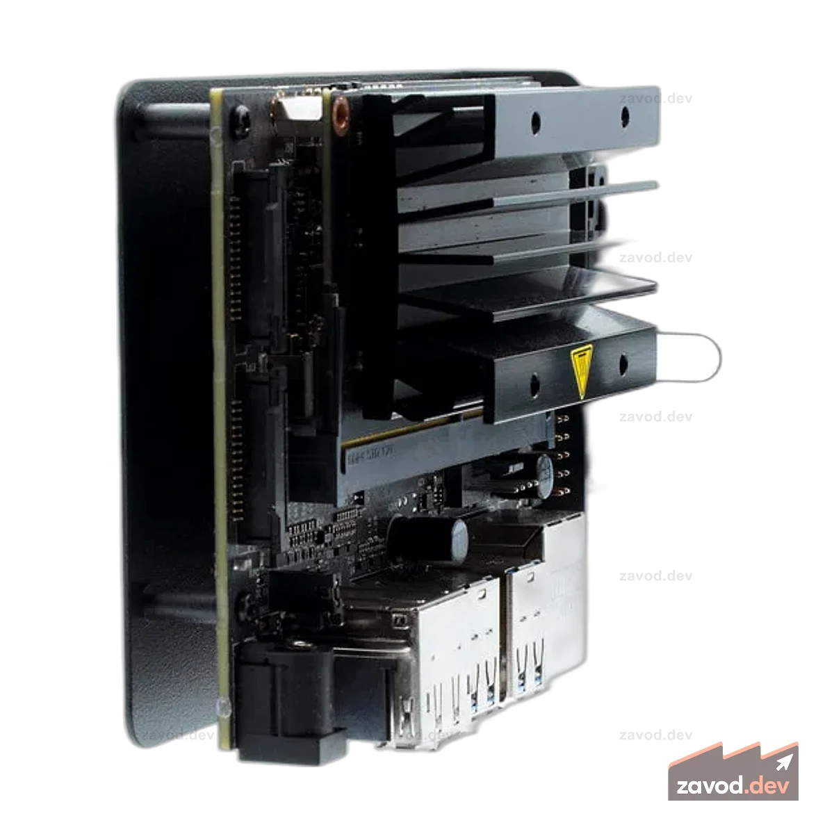KKSB Кронштейн для крепления к DIN-рейке для NVIDIA Jetson Nano, Orin, XAVIER NX