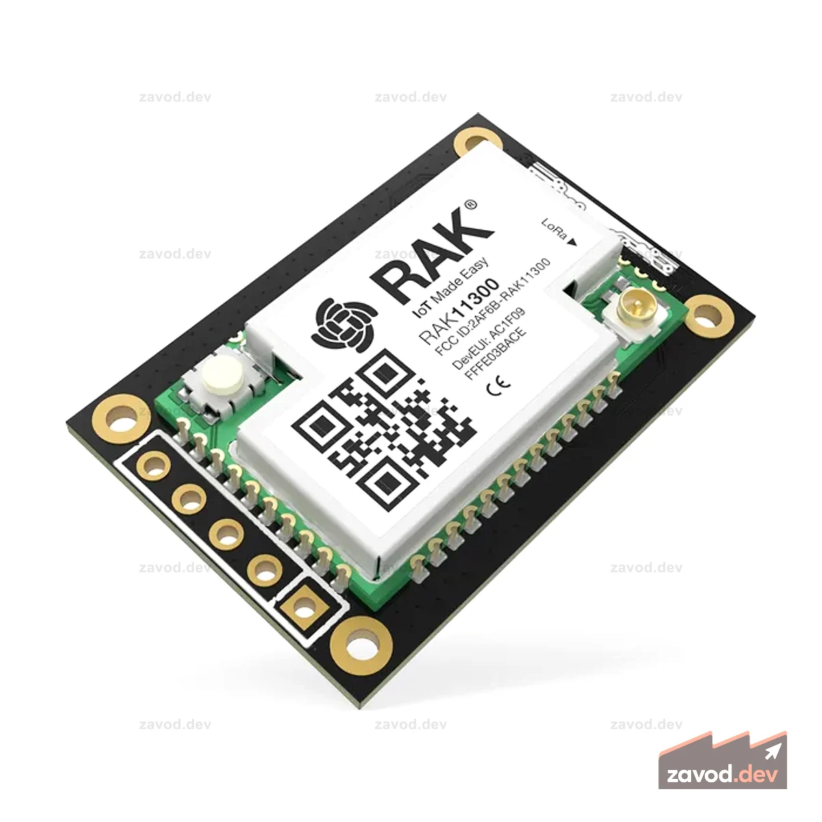 Базовый модуль Raspberry Pi RP2040 для LoRaWAN с LoRa SX1262 | РАК11310