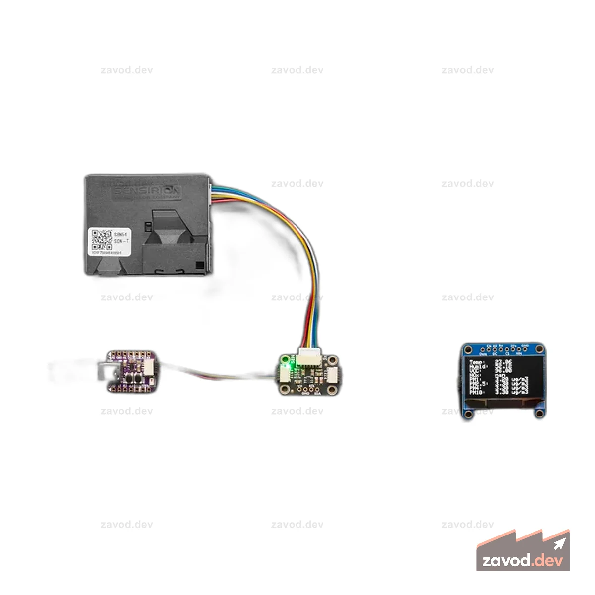 Адаптер Adafruit SEN54 или SEN55 — STEMMA QT / Qwiic