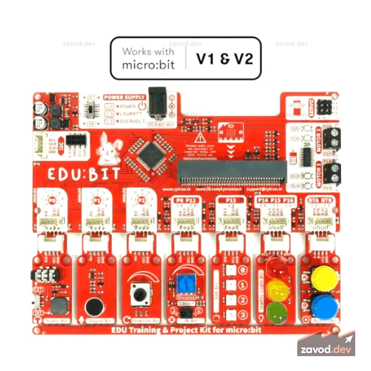 Cytron EDU:BIT Учебный и проектный комплект для micro:bit (без micro:bit)