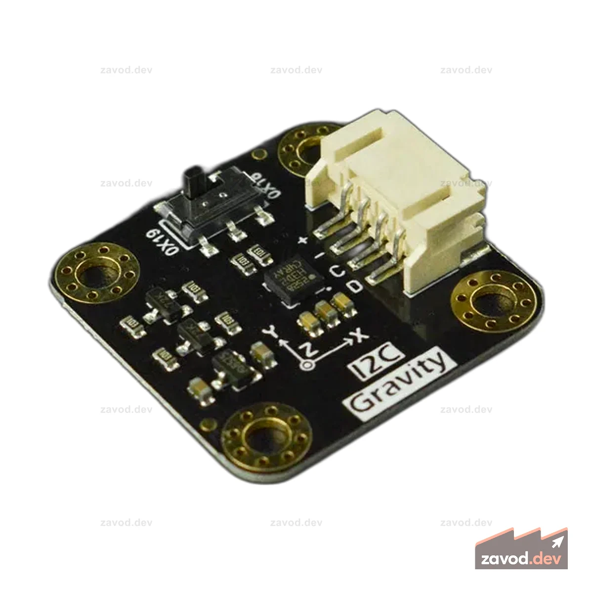 Гравитация: I2C H3LIS200DL Трехосевой акселерометр (±100 г/± 200 г)