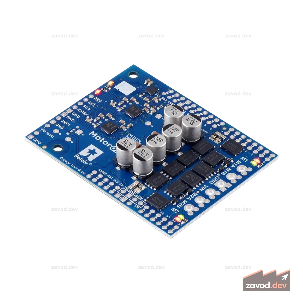 Motoron M2S18v20 Двойной мощный щиток контроллера двигателя для Arduino (без разъемов)