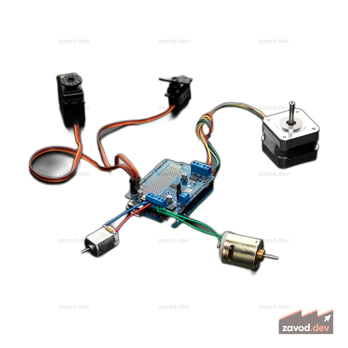 Мотор/шаговый двигатель/сервоэкран Adafruit для комплекта Arduino v2 [v2.3]