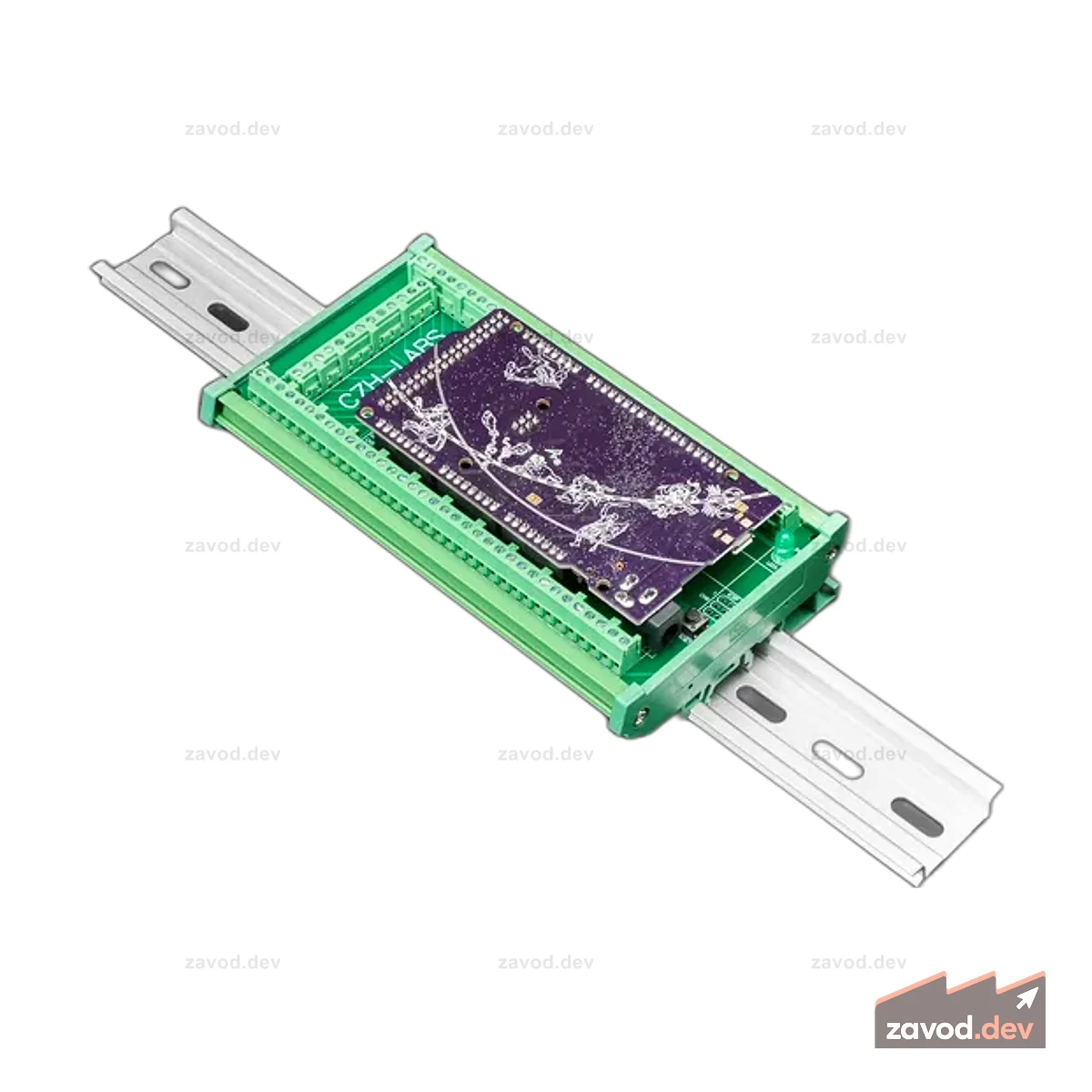Адаптер клеммной колодки на DIN-рейку для Grand Central или Arduino Mega