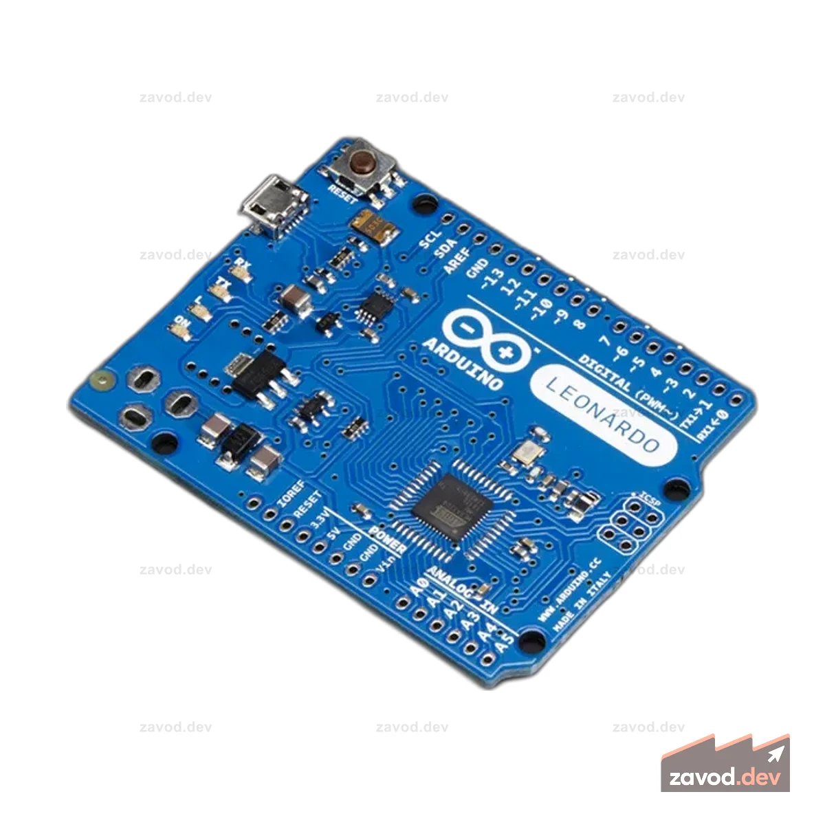 Arduino Leonardo ATmega32u4 без разъемов