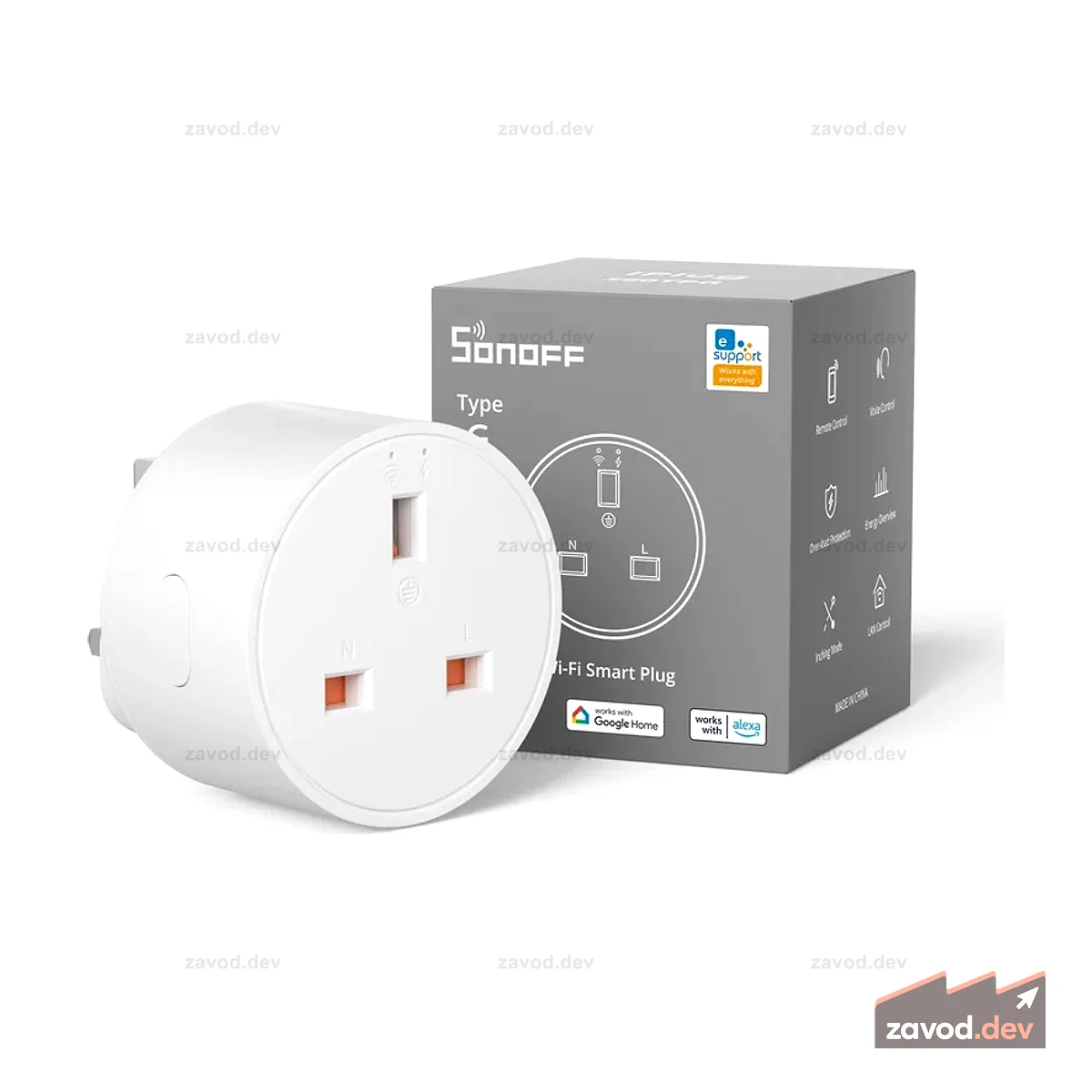 Умная розетка Sonoff Wi-Fi