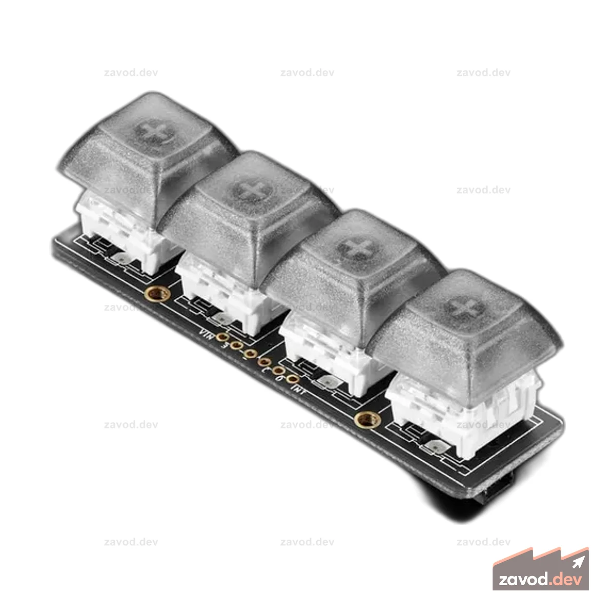 NeoKey 1x4 QT I2C - Четыре механических клавишных переключателя с NeoPixels STEMMA QT / Qwiic