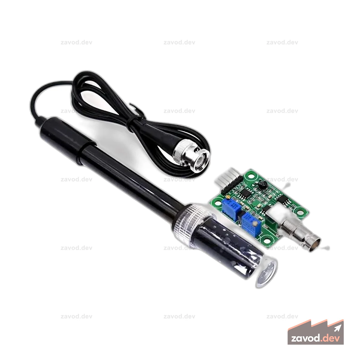 Датчик pH жидкости PH-4502C с электродом E201-BNC для Arduino
