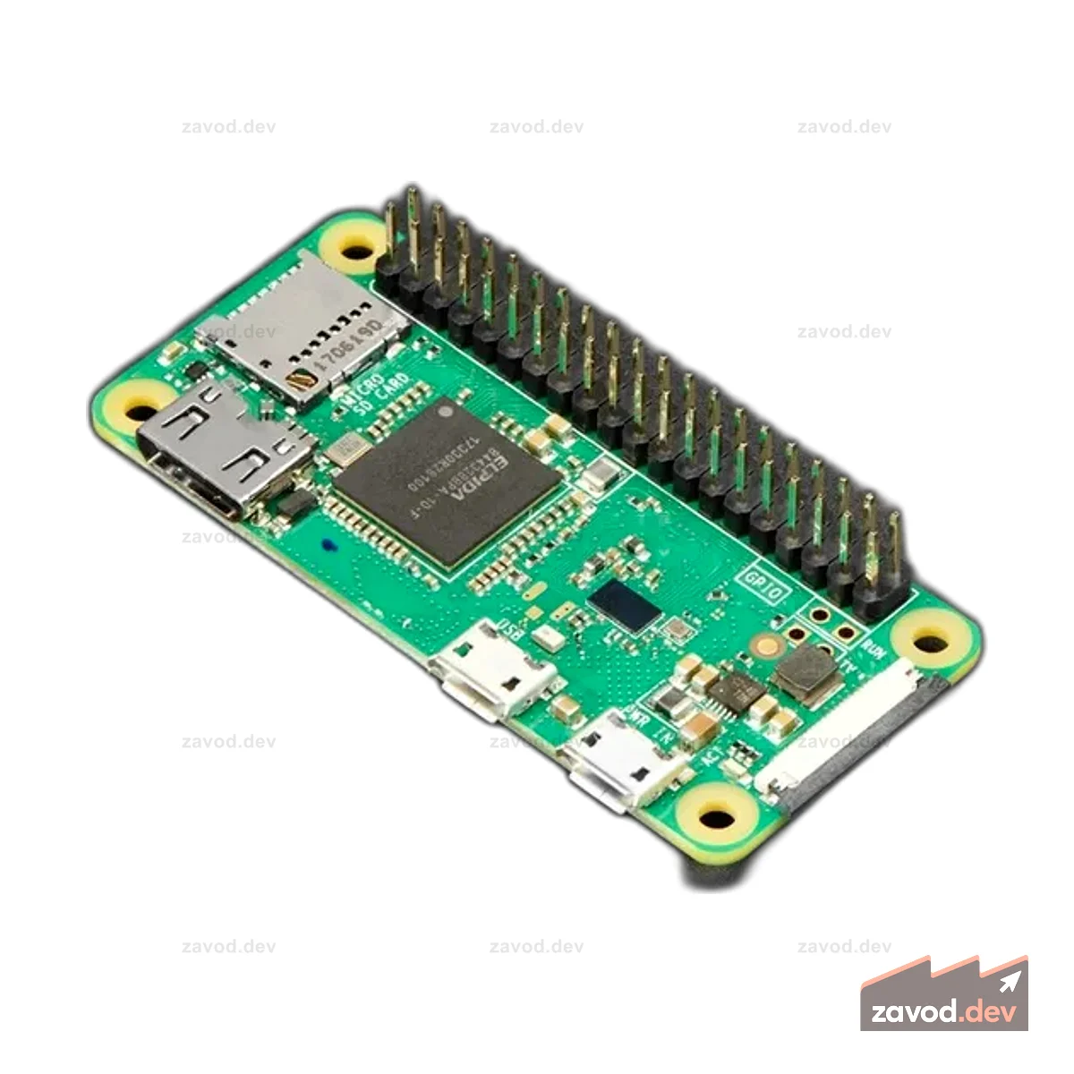 Raspberry Pi Zero WH (Zero W с разъемами) - v1.3