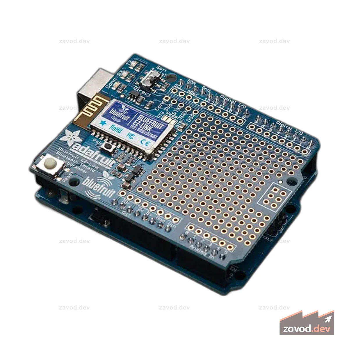 Bluefruit EZ-Link Shield — последовательный программатор и программатор Bluetooth Arduino