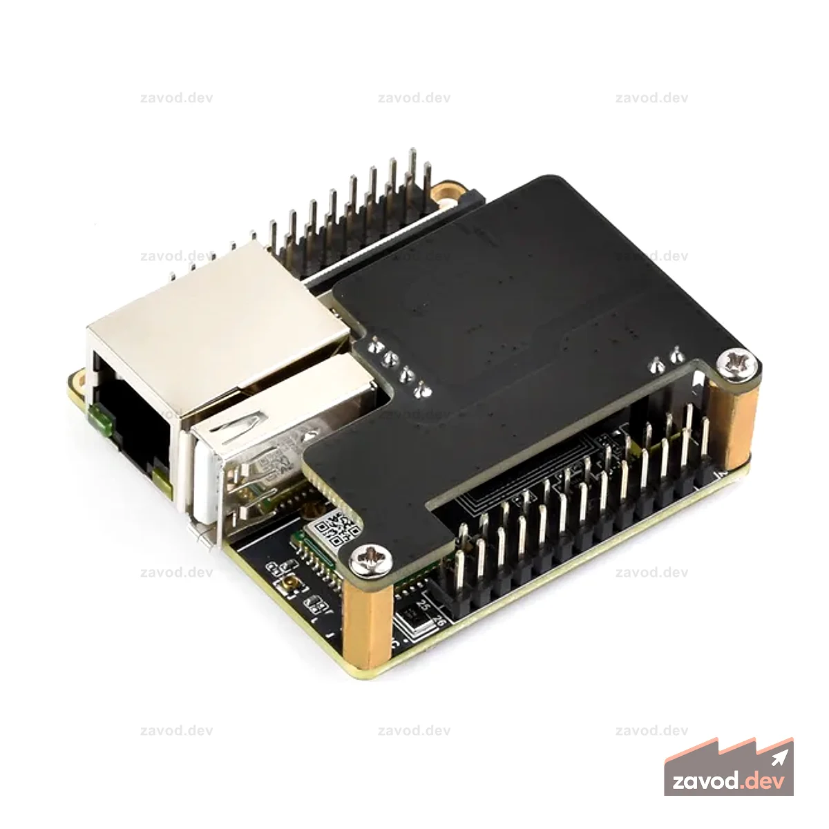 Плата разработки Nova Micro — Rockchip RK3308B, 8 ГБ eMMC, аудиокодек, беспроводная связь/PoE (опционально)