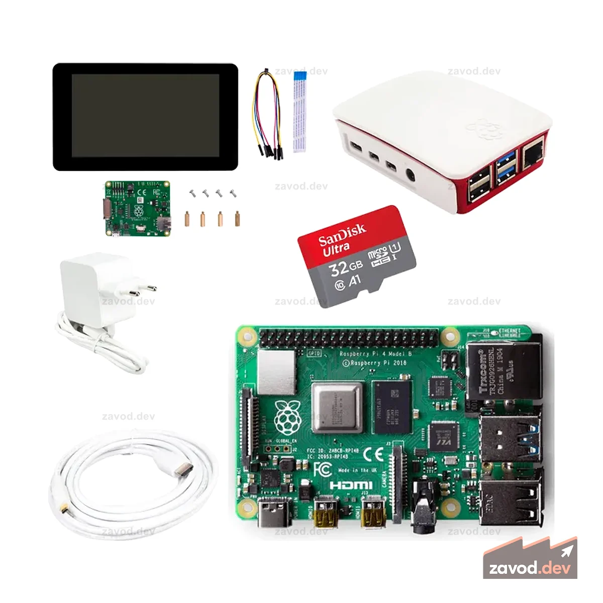 Создайте свой собственный компьютер с настольным комплектом Raspberry Pi 4 Model B с оперативной памятью 4 ГБ