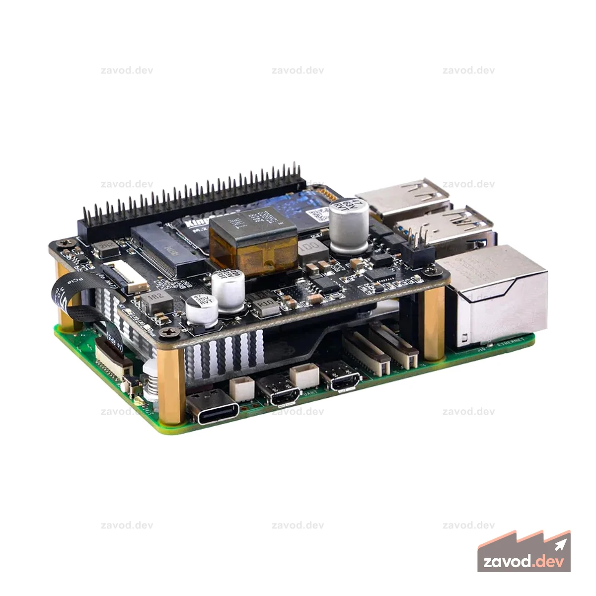 52Pi M.2 NVME M-Key PoE+ Шляпа для Raspberry Pi 5