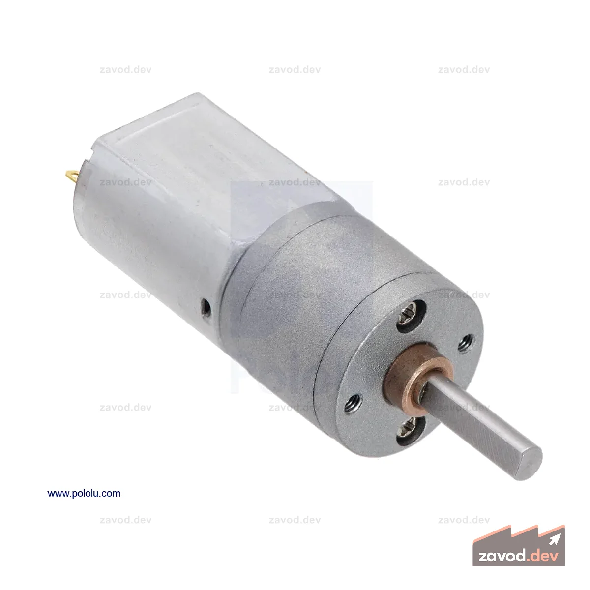 63:1 Металлический мотор-редуктор 20Dx43L мм 6V CB