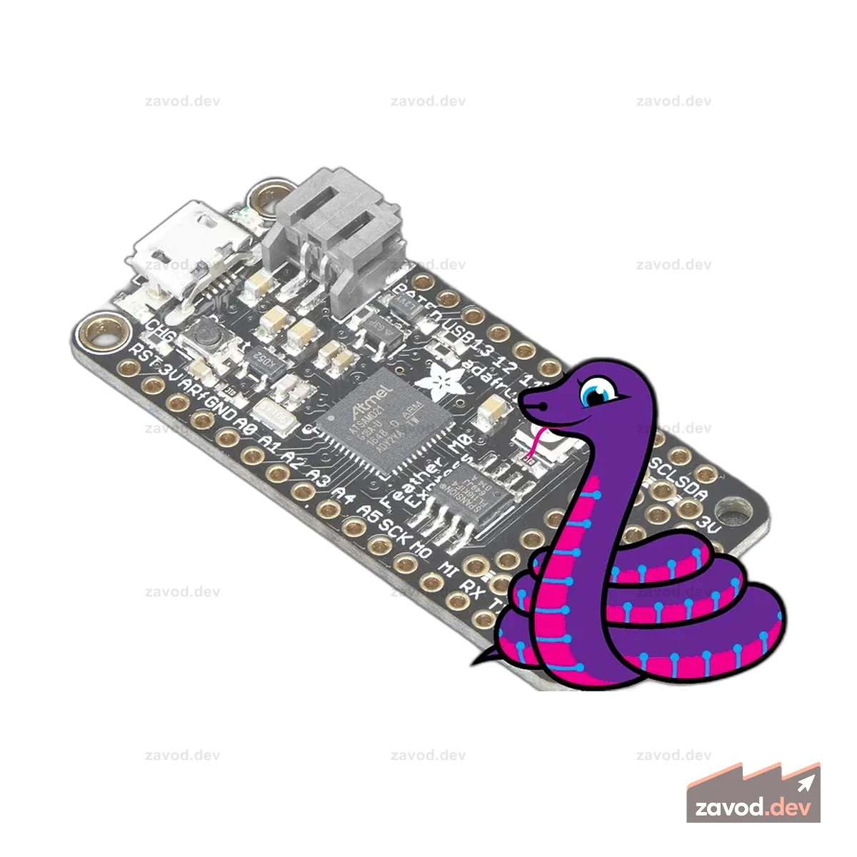 Adafruit Feather M0 Express — разработан для CircuitPython — ATSAMD21 Cortex M0